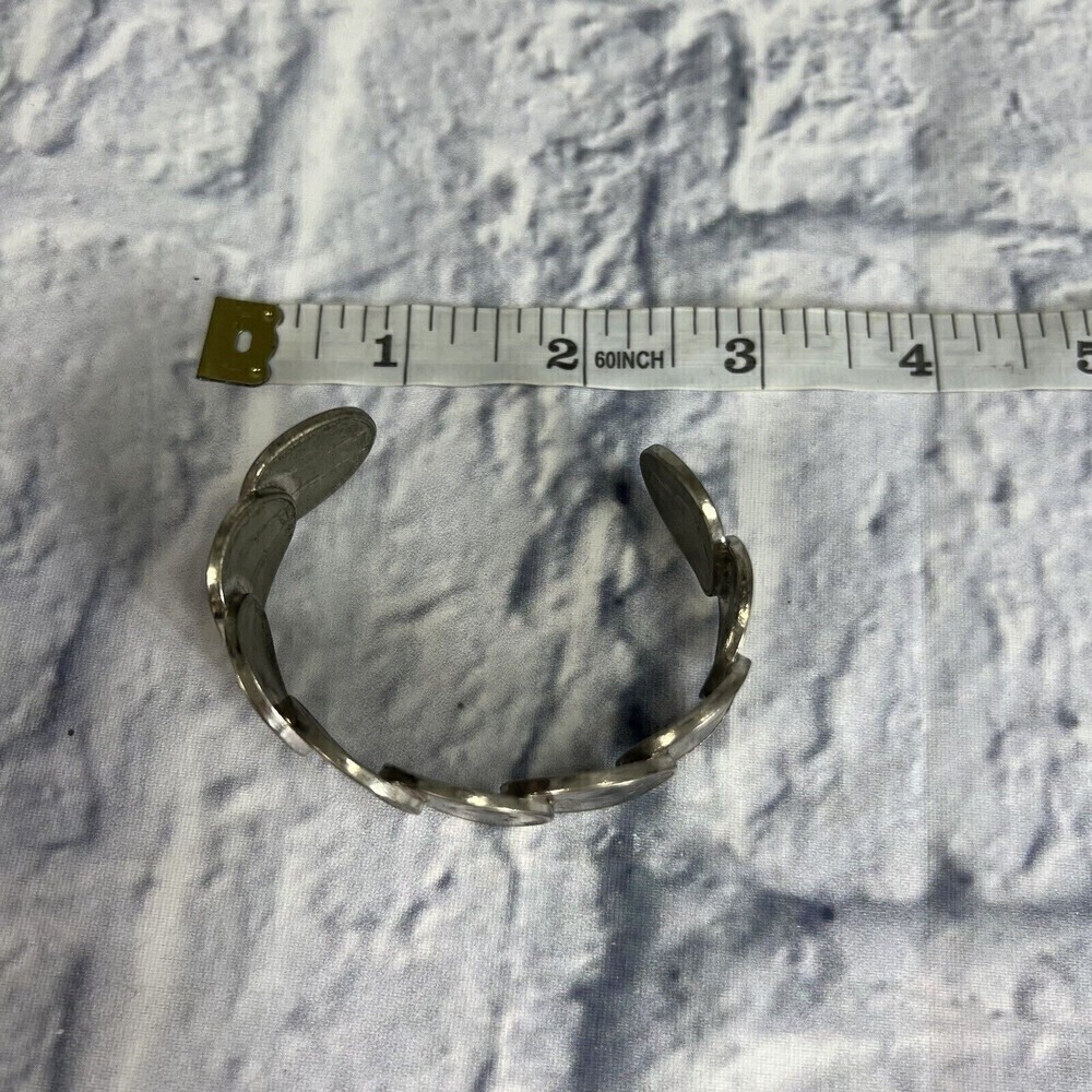 Handmade Artisan Coin Cuff Bracelet - Picture 10 of 10